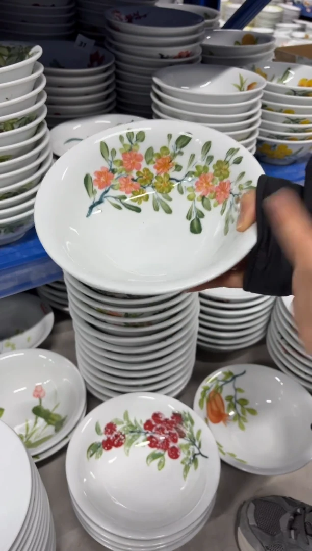 景德镇高温陶瓷食品级手绘釉中彩-大汤碗