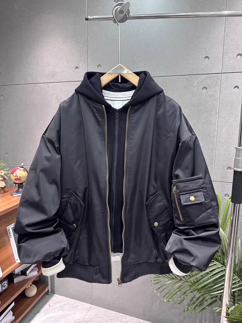 807-808【熙熙专属】潮牌冬季加厚韩式休闲百搭连帽棉服外套H-38/B0