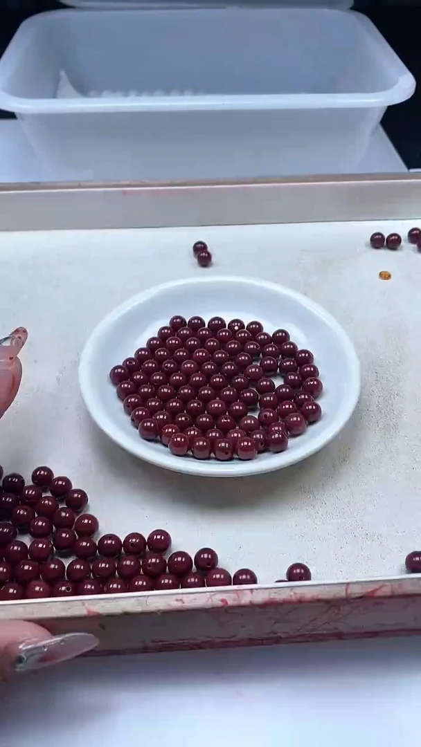 【闪购商品】玛瑙/玉髓颈饰未镶嵌w1417紫*金*砂8mm*10颗