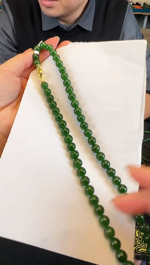 颈饰未镶嵌和田玉卡8妈妈链