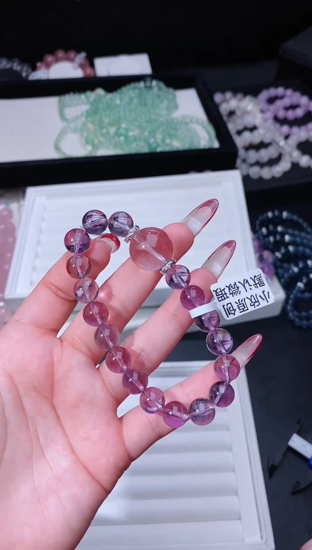 【闪购商品】水晶手链合金121.13冰镇葡萄紫水晶手串