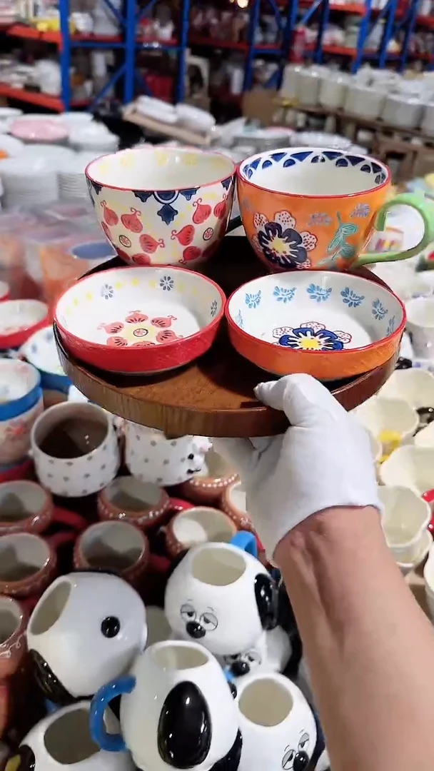 碗2个带盖杯 微瑕凑满20元包邮