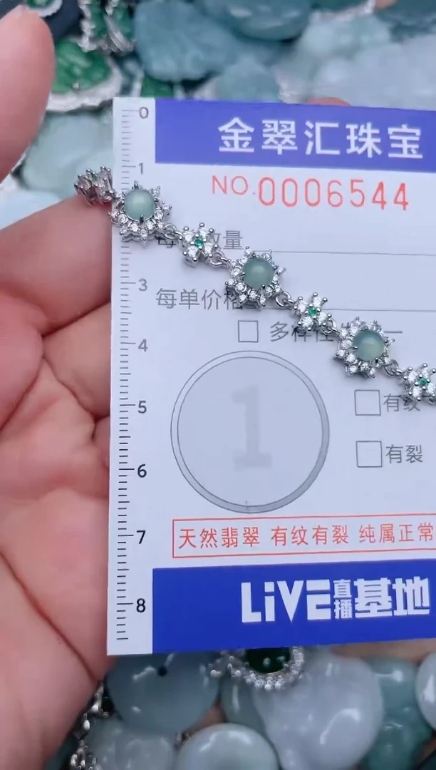 翡翠未镶嵌颈饰6544