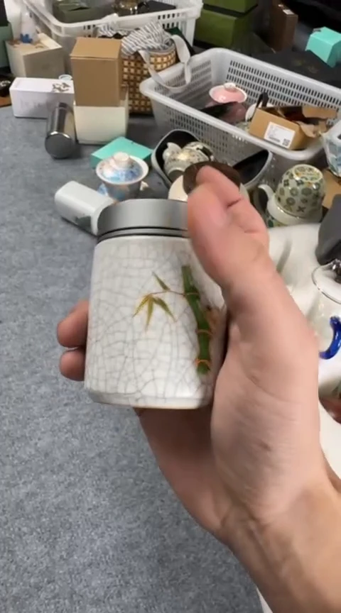 摆件陶茶具茶具茶具茶叶罐竹
