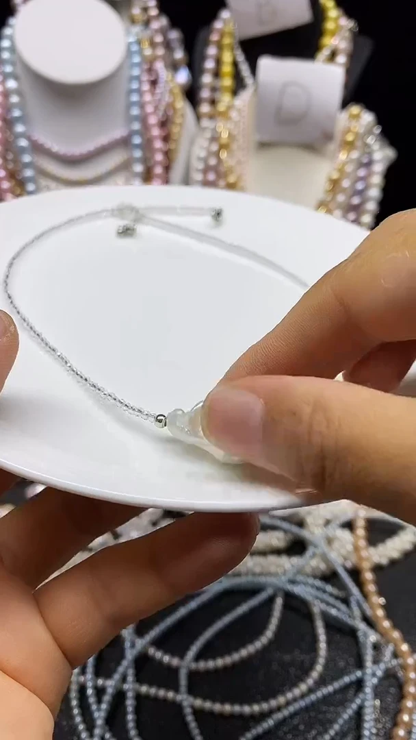 淡水珍珠未镶嵌颈饰人多人