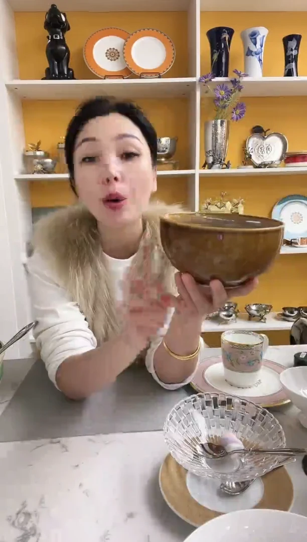 福利款 饭碗 棕色