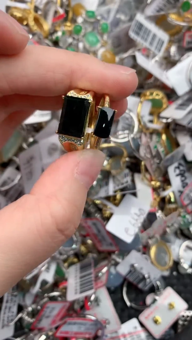 银S925镶嵌戒指翡翠222              2