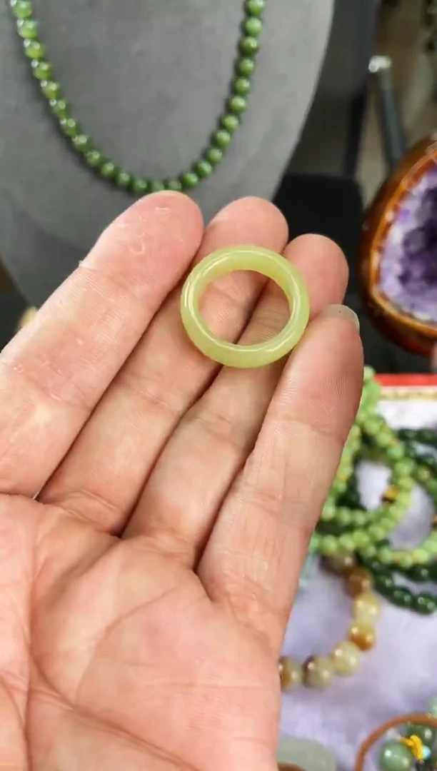 未镶嵌戒圈和田玉A2-59【18】