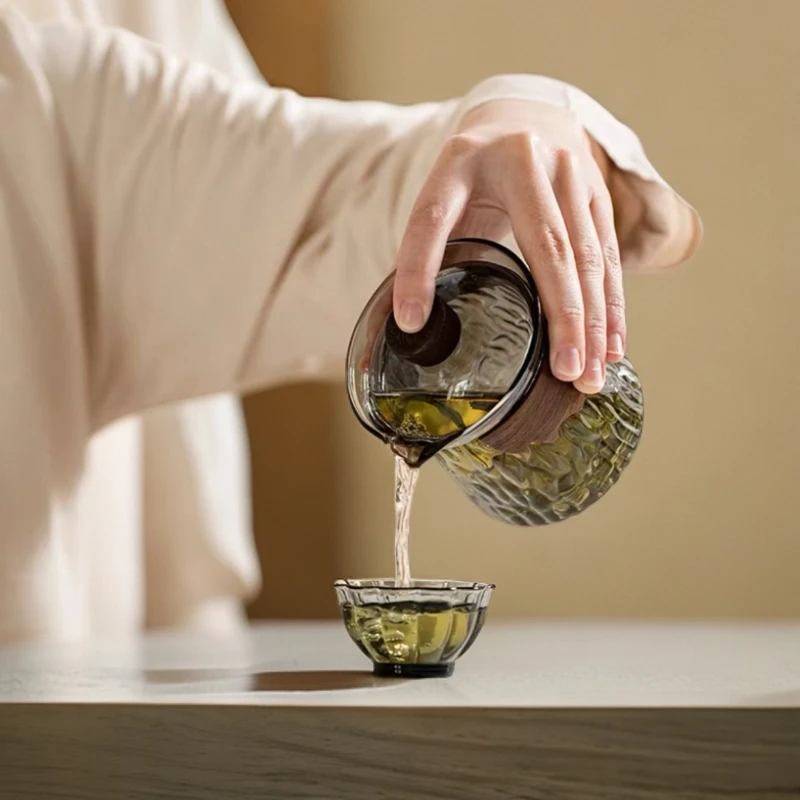 盖碗茶功夫泡茶单个盖碗耐热大号防烫三才茶碗家用茶具