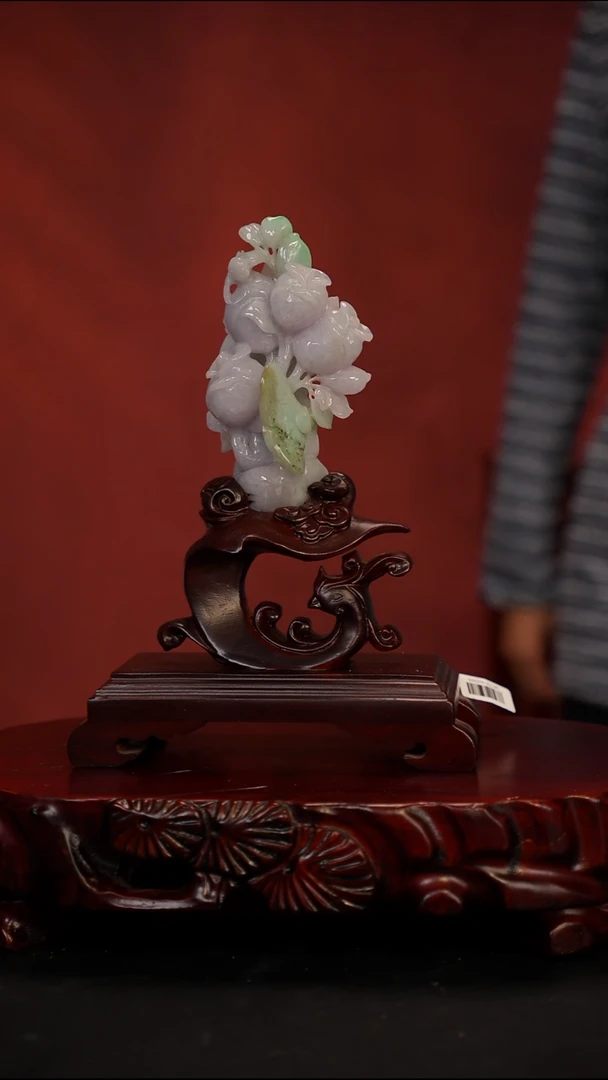 未镶嵌摆件翡翠玫瑰花