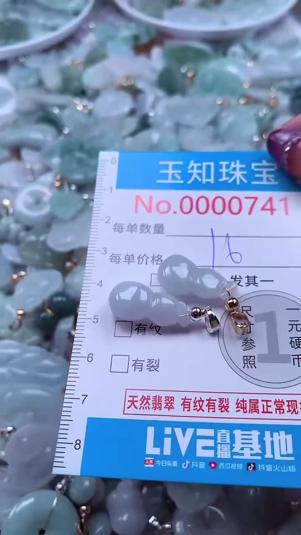 翡翠未镶嵌吊坠(不含链)741