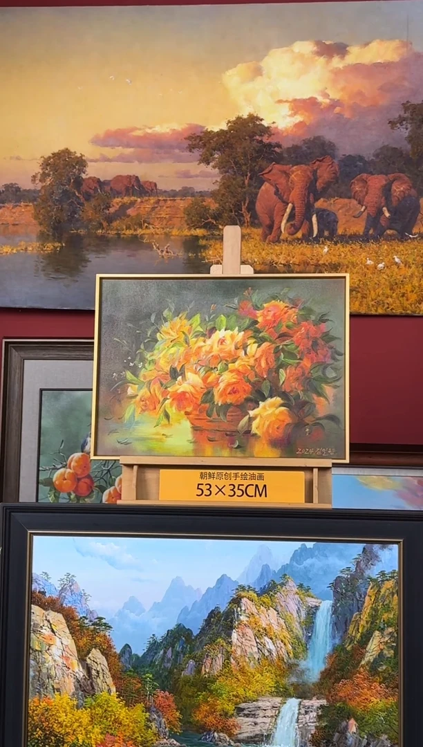 油画【63号】约53*35cm丨朝鲜原创纯手绘孤品油画丨顺丰包邮