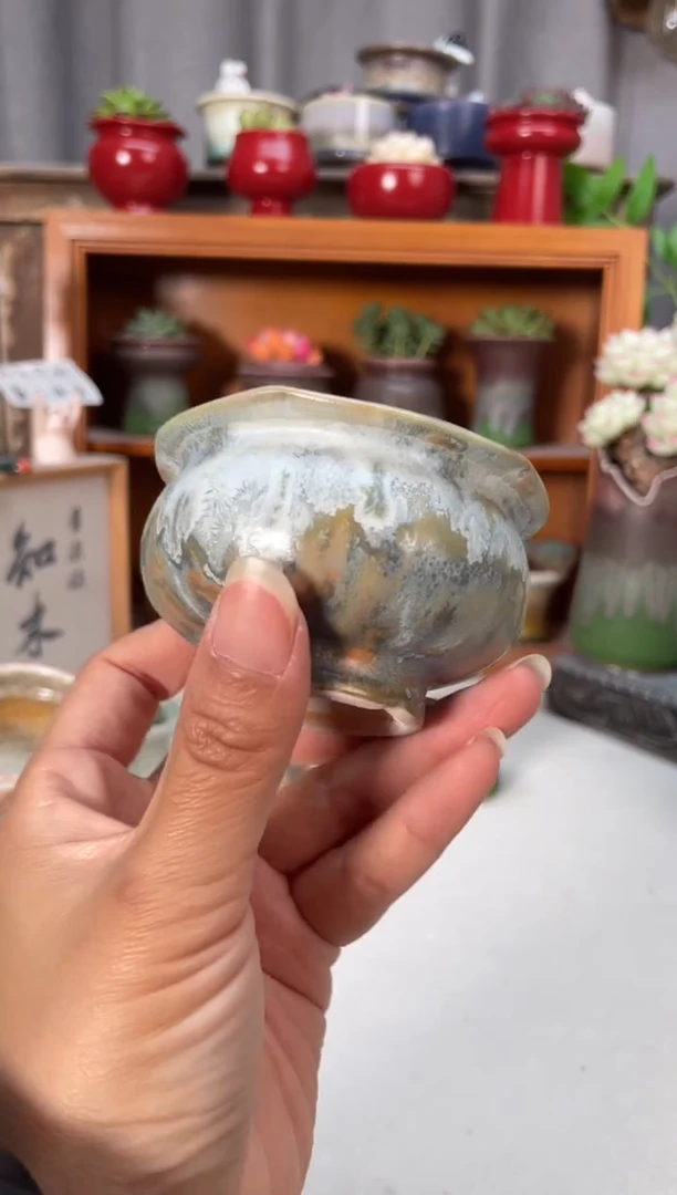 瓷片328知木小芳花盆