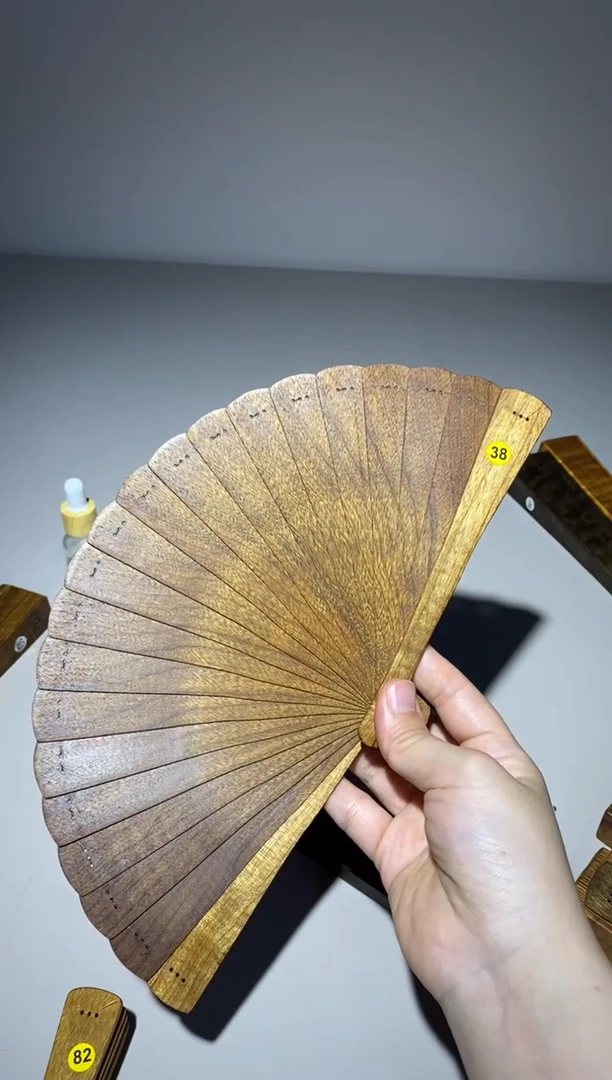 金丝楠16cm金丝楠木小叶桢楠扇38
