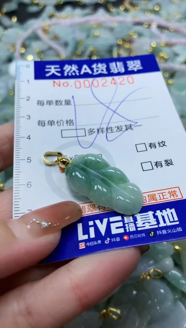 颈饰未镶嵌翡翠天然A货翡翠