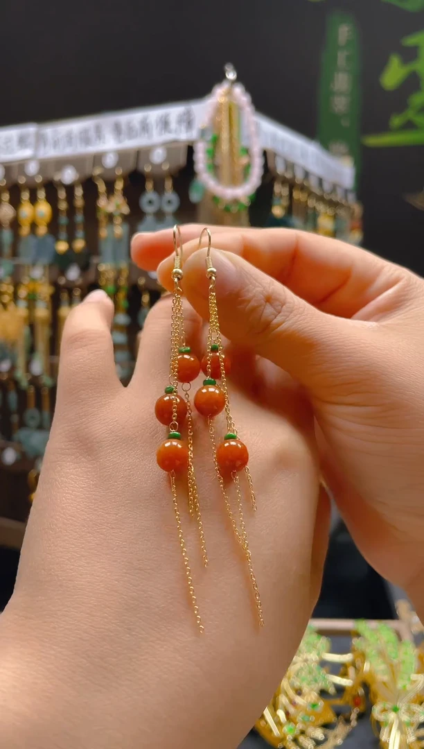 【闪购商品】翡翠耳饰合金072翡翠饰品