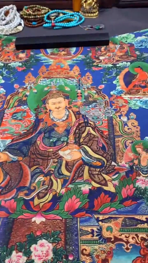 卷轴画王姬藏传非遗珍品