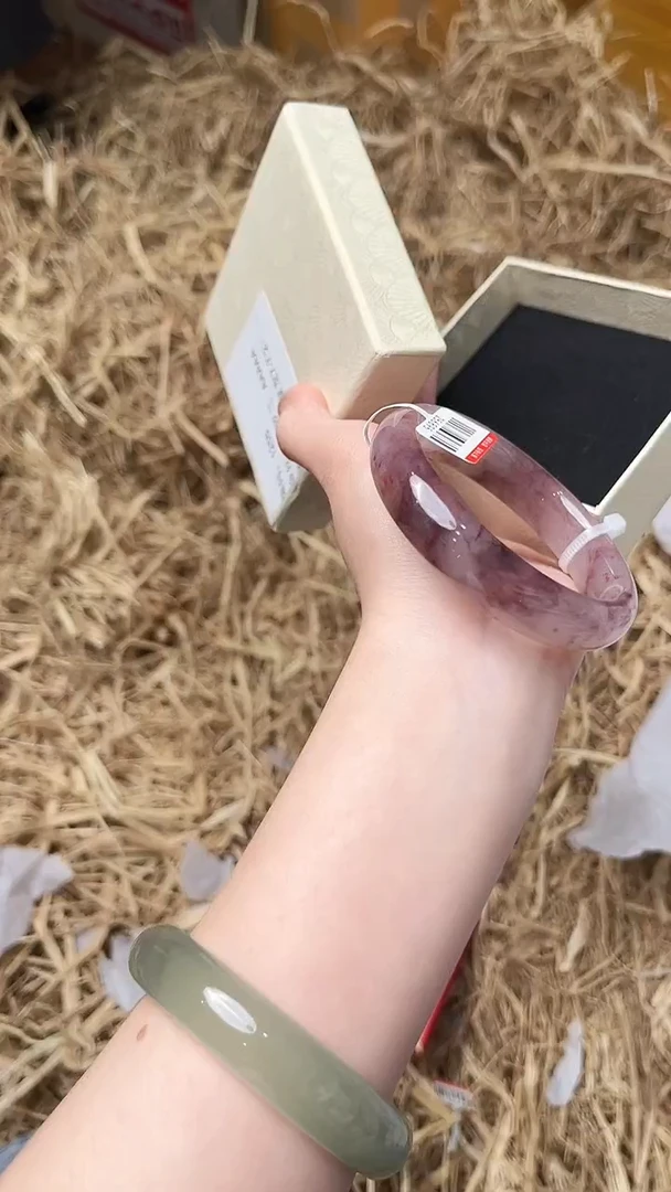 未镶嵌手镯石英质玉1255圈口56