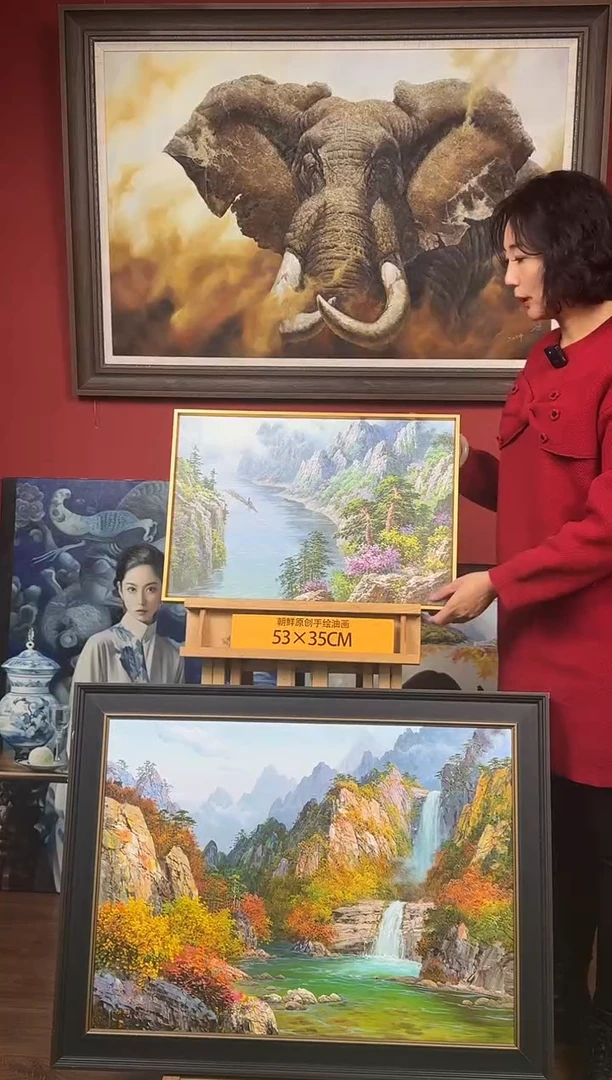 油画【20号】约53*35cm丨朝鲜原创纯手绘孤品油画丨顺丰包邮