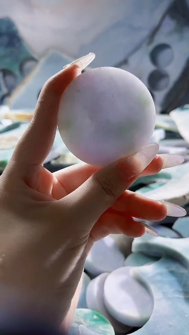 翡翠裸石缅甸翡翠A货晴6094