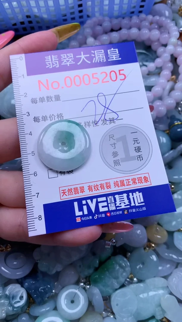 翡翠未镶嵌吊坠(不含链)5205