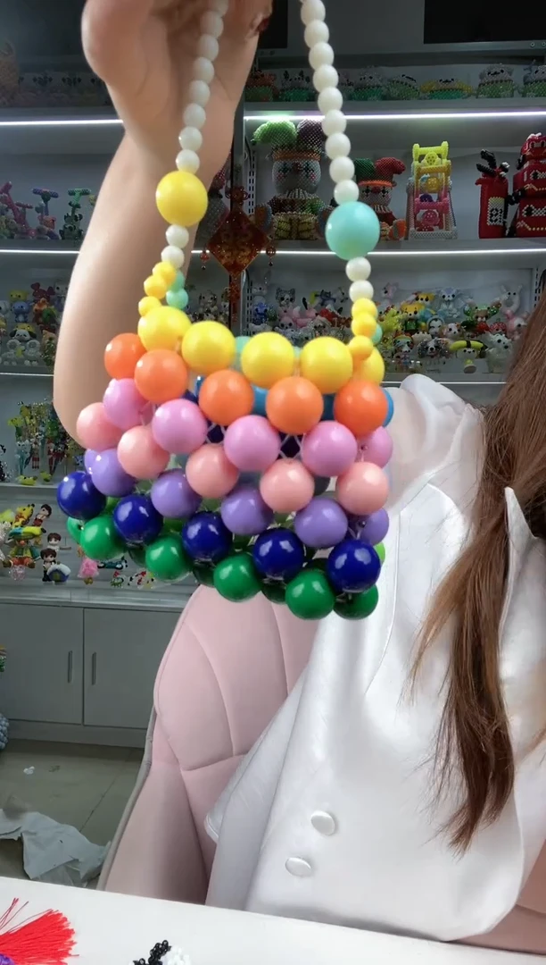 亚克力1089卡16糖果珠彩虹包包材料包1套