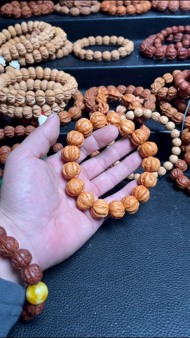 吊坠桃核平*心文玩手串