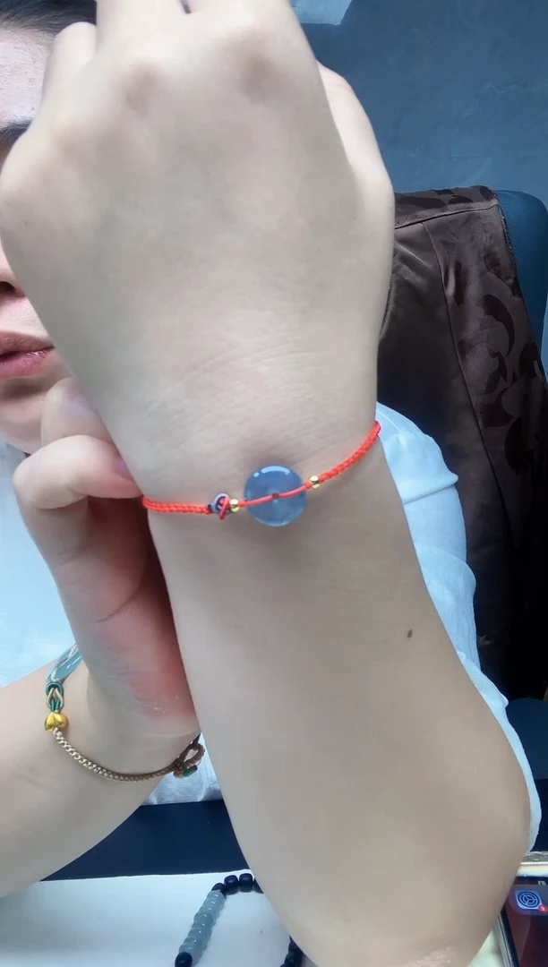 颈饰未镶嵌翡翠翡翠平安扣乌鸡手绳