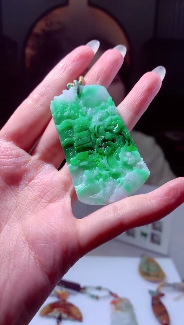 【闪购商品】定制翡翠未镶嵌挂件发货（拍一发一）