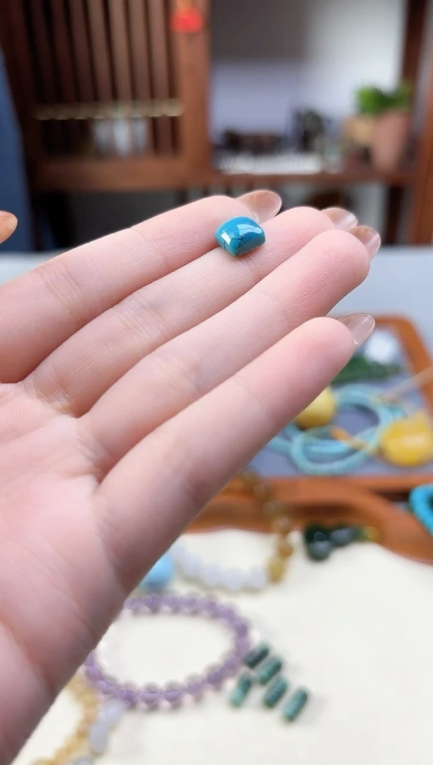 未镶嵌绿松石挂件松石方糖配饰XSQ