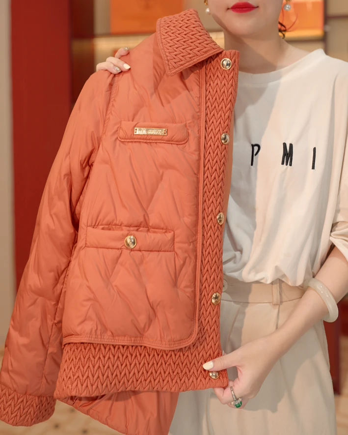 CC-新年必入 | 橙色麦穗直充羽绒服保暖加厚