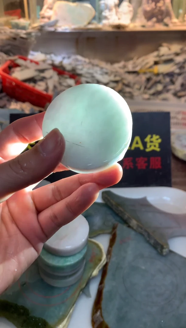 裸石翡翠0朗0翡翠珠宝701随机