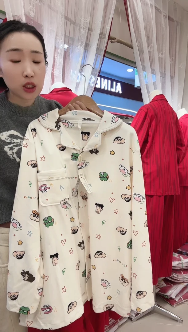 三醋酯纤维德绒蜡笔小新款，L,XL码