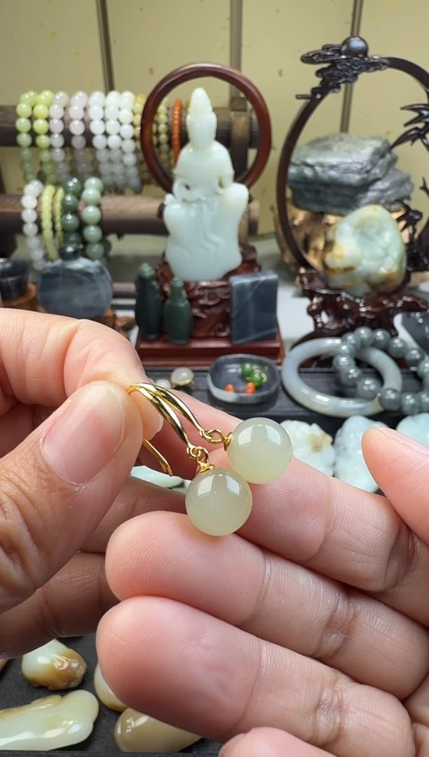 颈饰银S925镶嵌和田玉和田玉