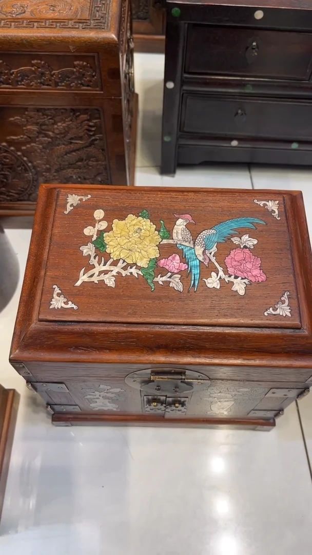 【闪购商品】木黄金分割官箱首饰箱