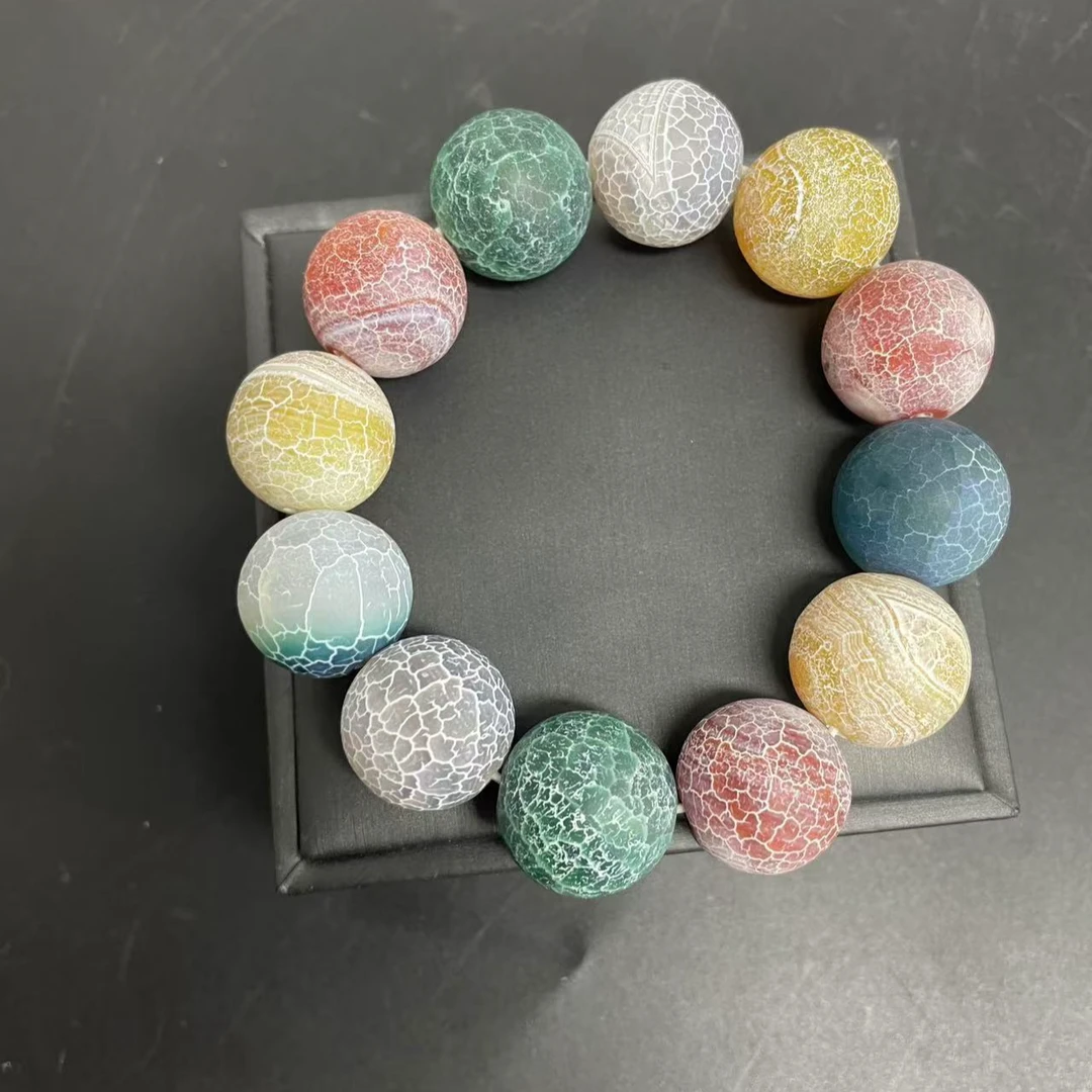 【小杰推荐】药霜龙鳞多宝圆珠手串 （多样性发其一）3930