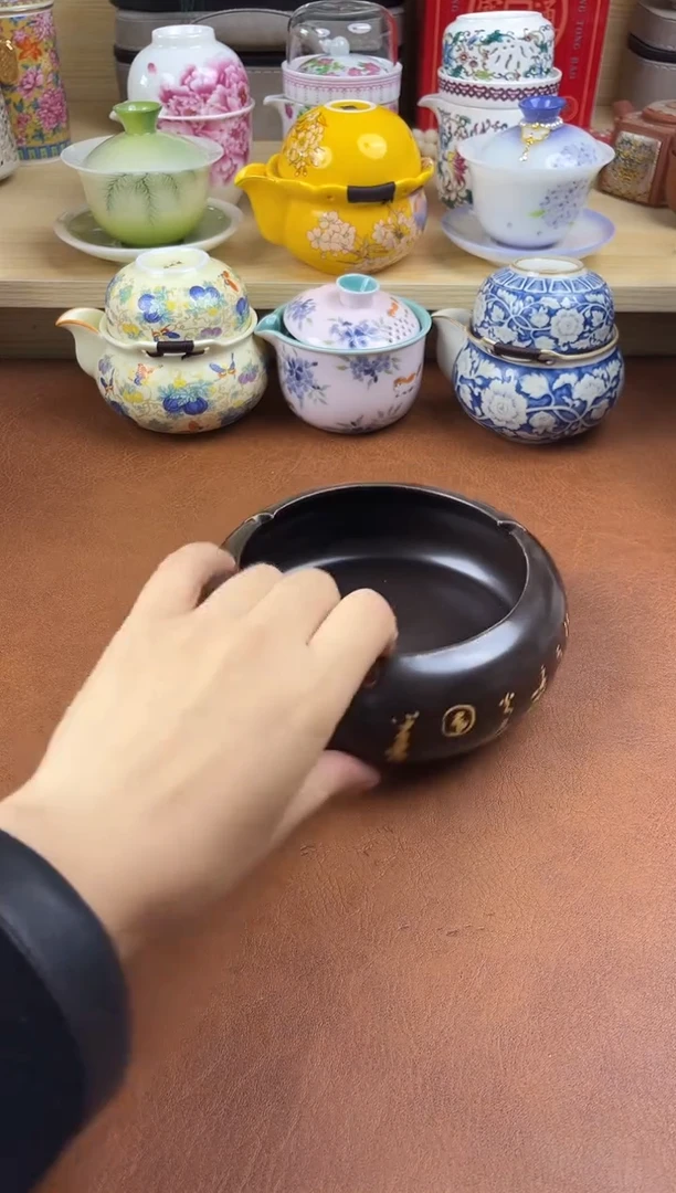 陶陶瓷茶具摆件旅行套组