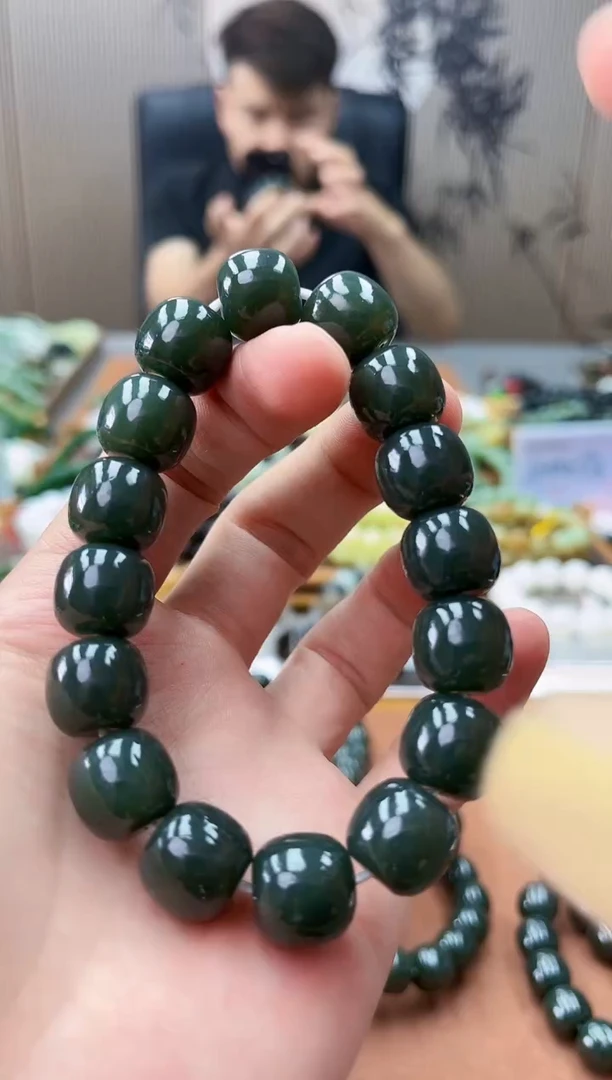 手链未镶嵌和田玉纯天然新疆且末蓝14