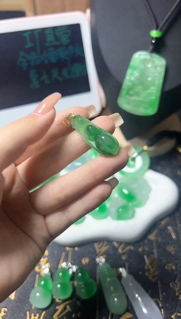 颈饰未镶嵌翡翠所见即所得，一图一物