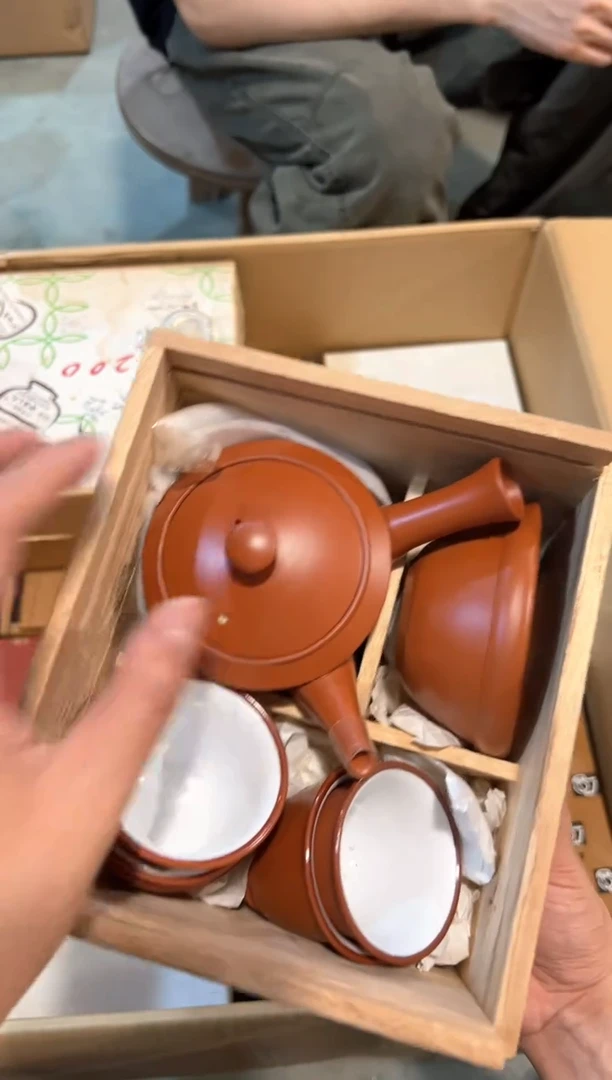 C6055中古瓷器 茶器周边/1套n