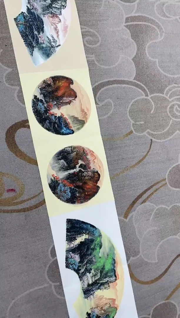 国画张传亭老师的红袍作品