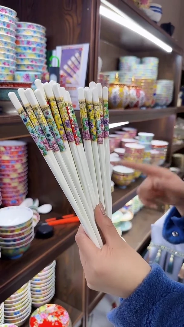 【闪购商品】瓷片筷子10双景德镇餐具
