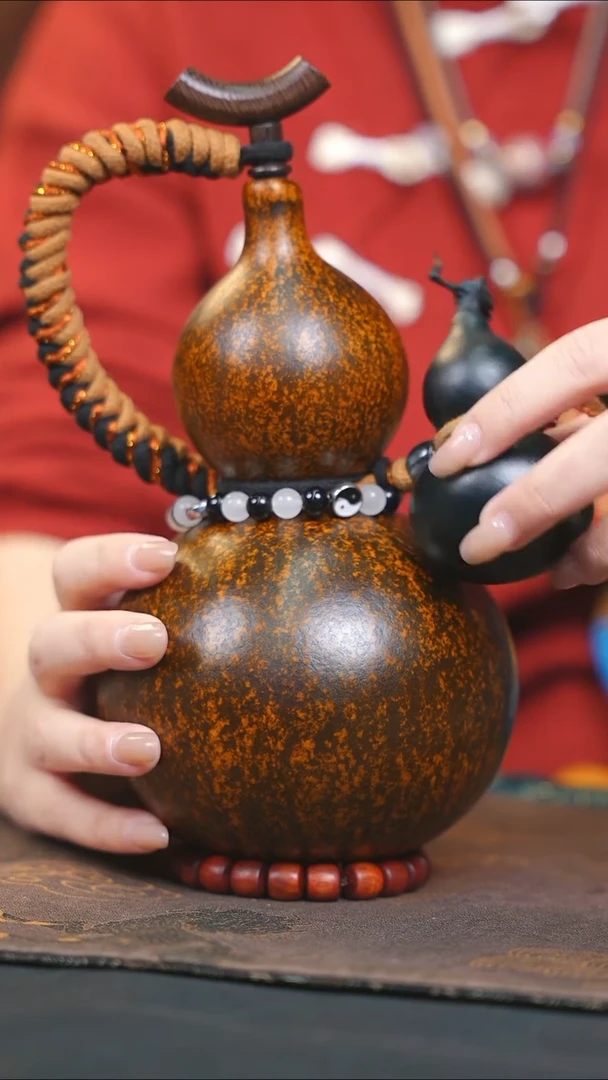 【闪购商品】RS103大漆酒葫芦不包手串及旋转底座