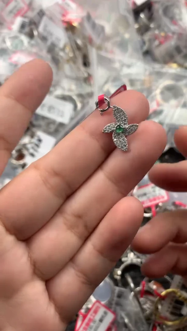 银S925镶嵌戒指翡翠77777  2