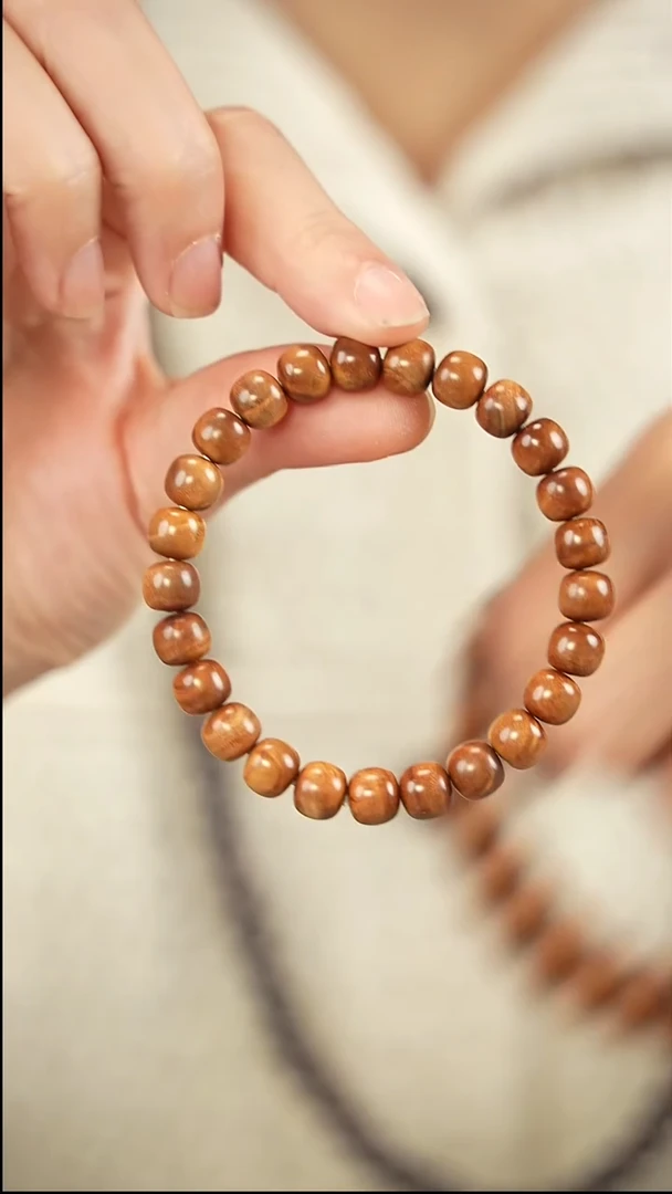 檀香木手串/手链老型横纹单圈-150