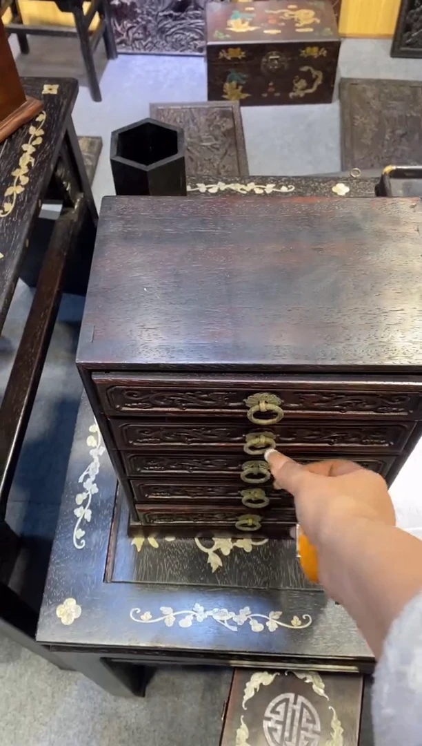 木紫檀拆件雕刻板以直播间实物为准微瑕老物件