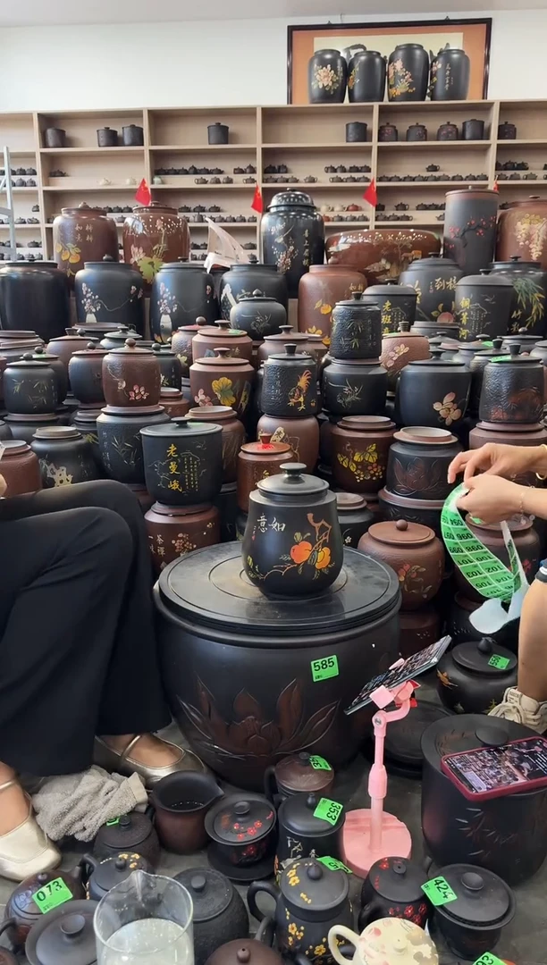 完品茶叶罐 088  彩填