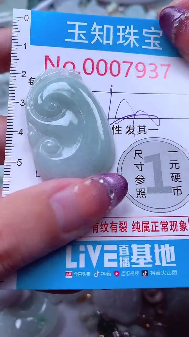翡翠未镶嵌吊坠(不含链)7937
