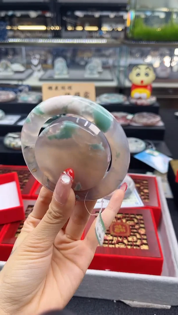 未镶嵌手镯石英质玉?****?57-58圈口（赠品镯心）2S9067