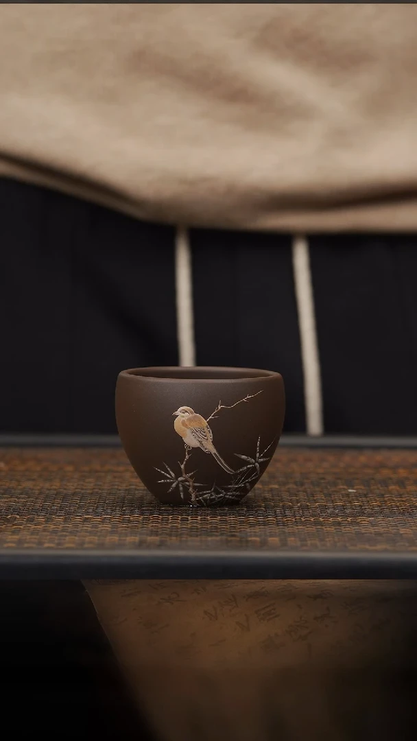 【闪购商品】紫砂茶壶48空山造器TZ  雪竹山雀/四式